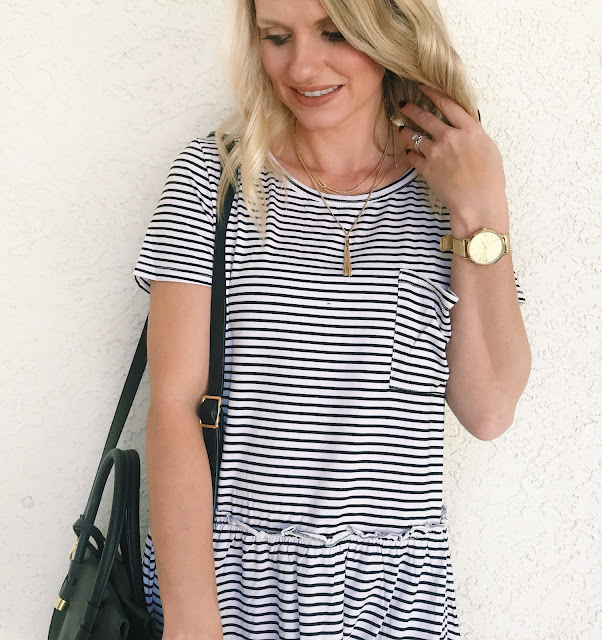 Thrifty Wife, Happy Life- Shein Reveiw- Stripe peplum top