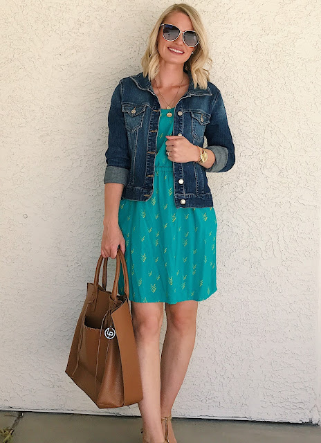 Thrifted green summer dress