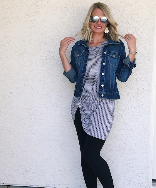 Black solid leggings from Simple Addiction