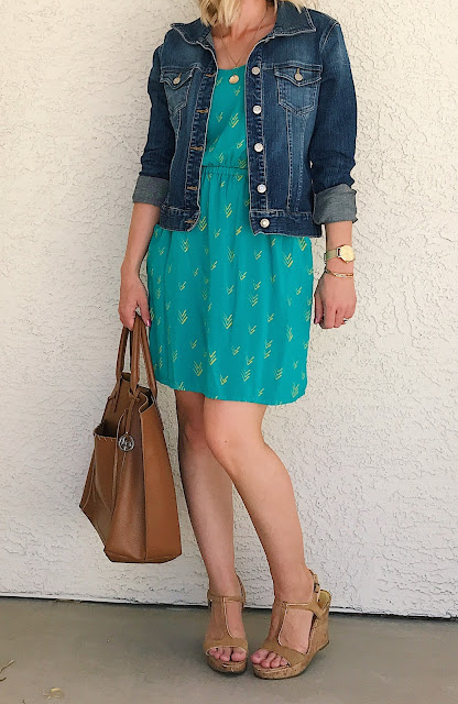 Thrifted green summer dress
