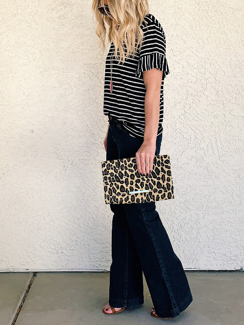 Flare jeans outfit