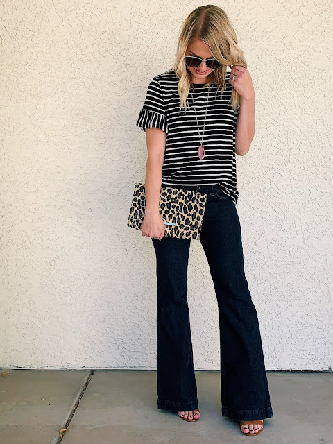 Flare jeans outfit