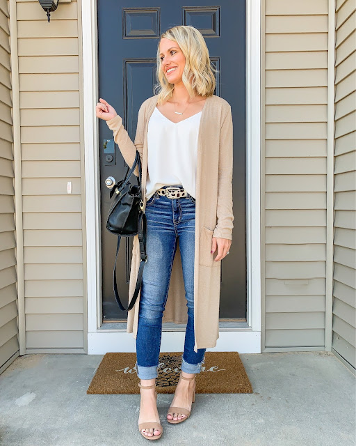 Early fall outfit | Duster cardigan