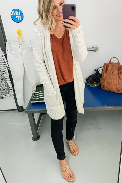 Copper color tunic. Old Navy fall try on #tryon #fall