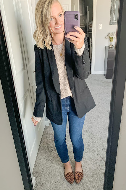 Thanksgiving outfit idea with blazer