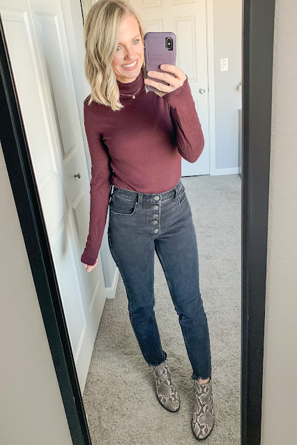 Turtle neck with black jeans #blackjeans