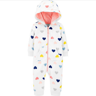 Carter's fleece jumpsuit for babies #babyclothes