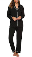 Cozy nursing-friendly button-down pajama set