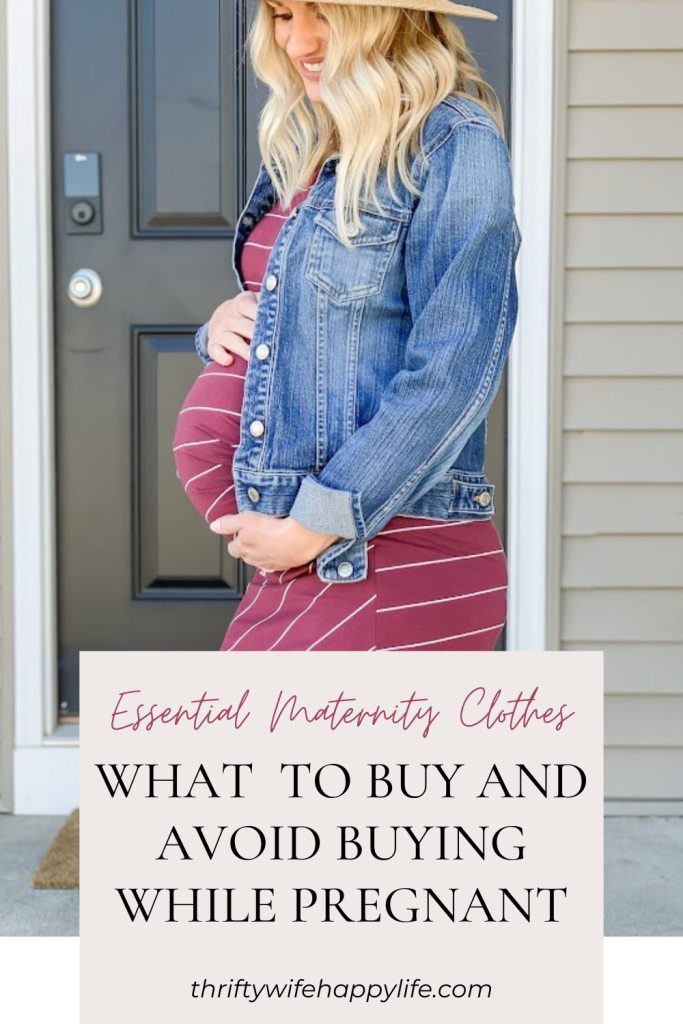 Essential maternity clothes