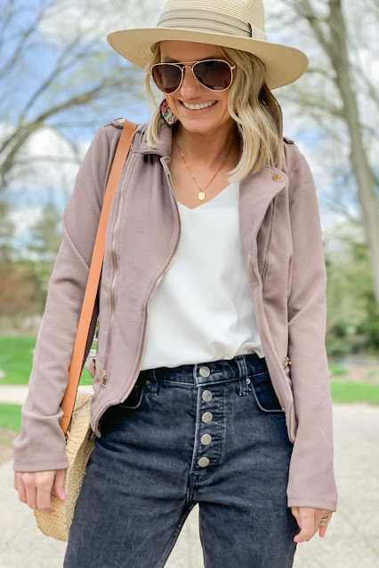 How to Style a Spring Moto Jacket