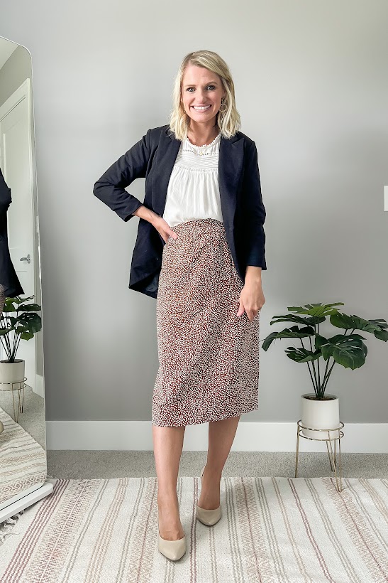 skirt with blazer
