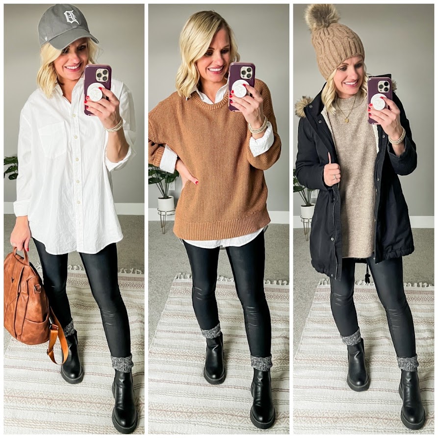 spanx faux leather leggings