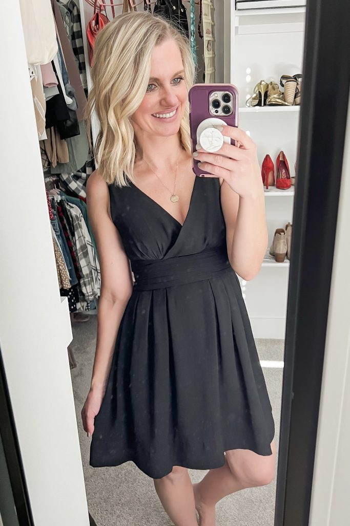 black dress