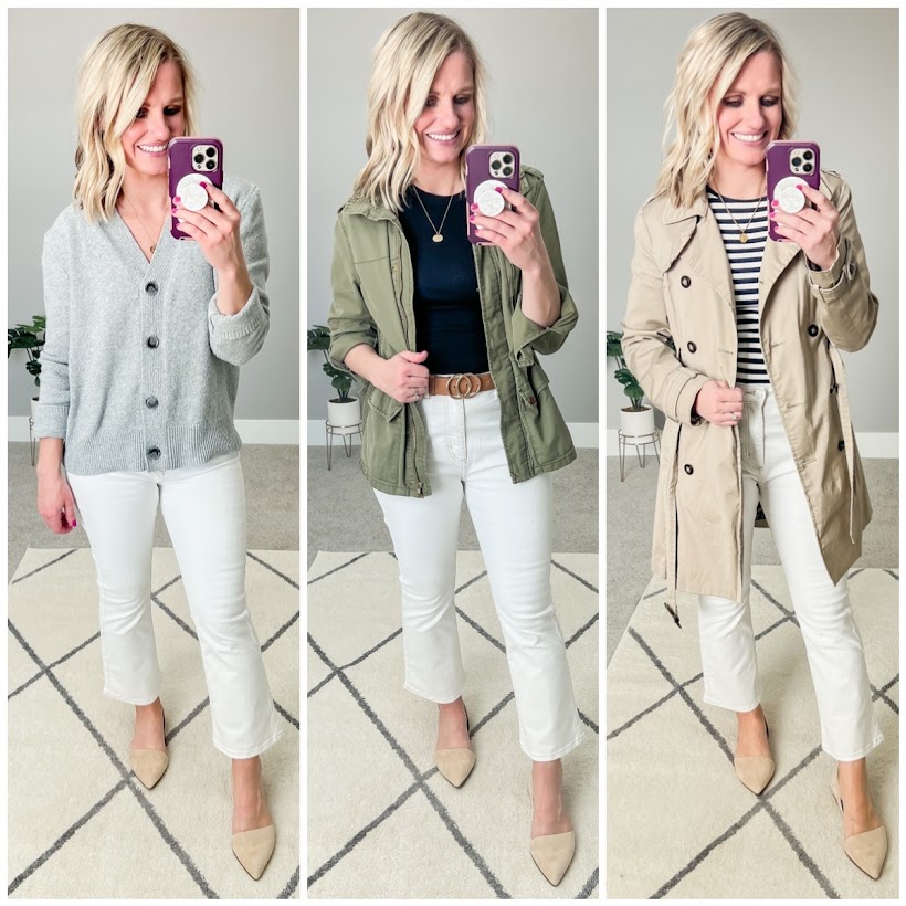 3 ways to wear white jeans this spring!