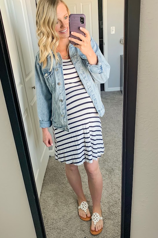 Non-maternity dress that I wore over my bump during my 3rd trimester