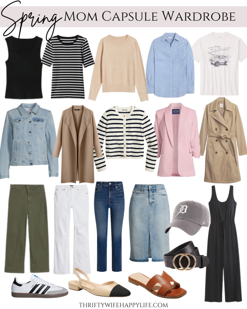 20 Piece Mom Spring Capsule Wardrobe