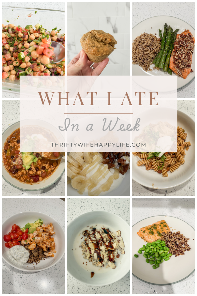What I ate in a week. Healthy meal ideas.