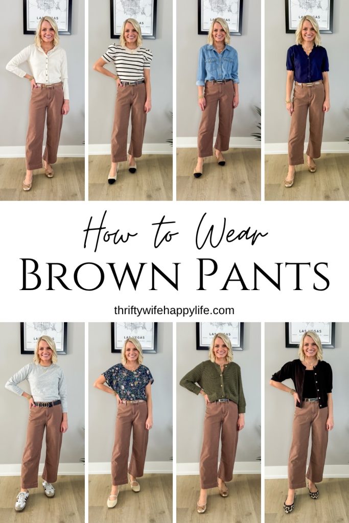 How to Wear Brown Pants eight outfit ideas for Spring