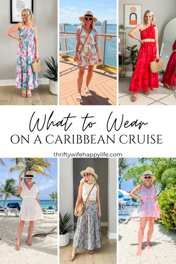 What to wear on a Caribbean cruise collage