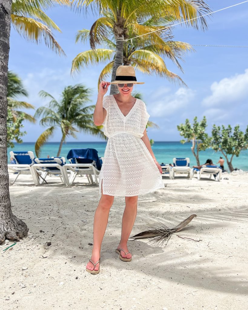 what to wear on a beach cruise white coverup dresss