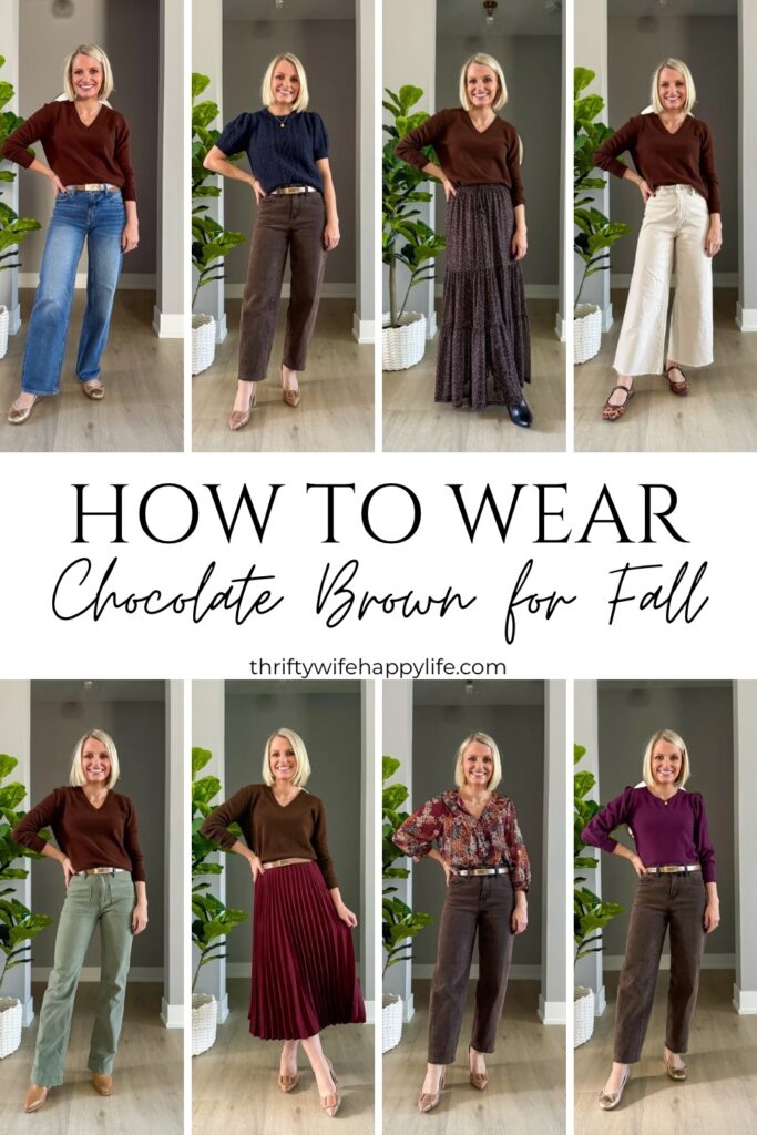 hoe to wear chocolate brown for Fall