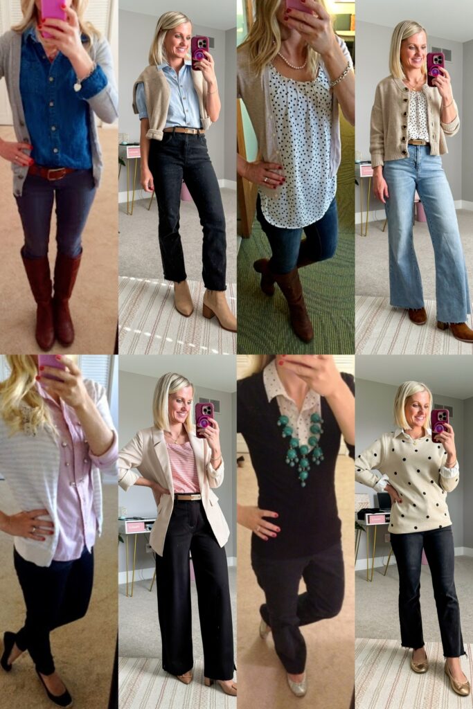 what I wore then vs. now updated outfits from the 2010s